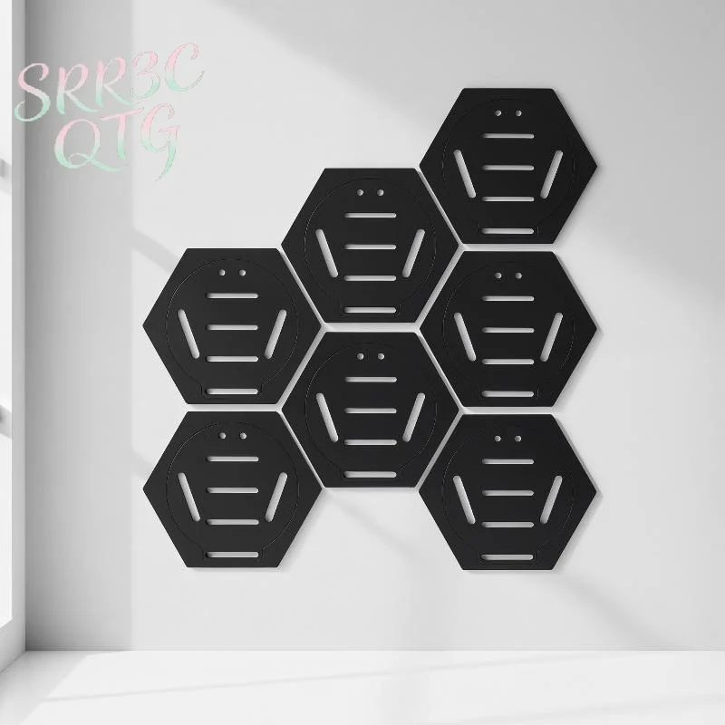 1Pc Medal Display Stand Multifunctional Showcase Award Holder Wooden Medal Hanger Honeycomb Holder For Wall Volleyball Football