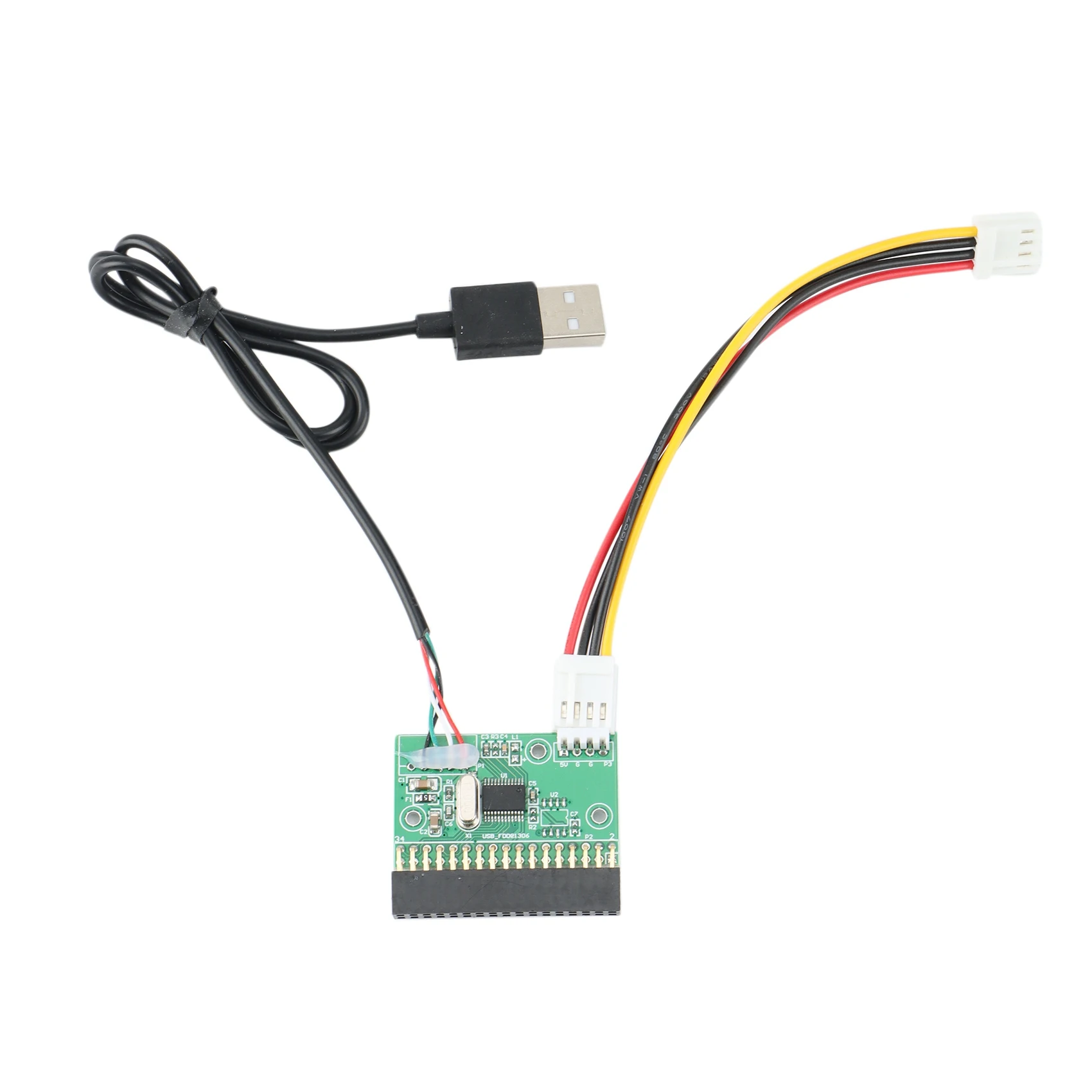 B04C-1.44MB 3.5inch Floppy Drive Connector 34 PIN 34P to USB Cable Adapter PCB Board PC USB TO FLOPPY U Disk to Floppy