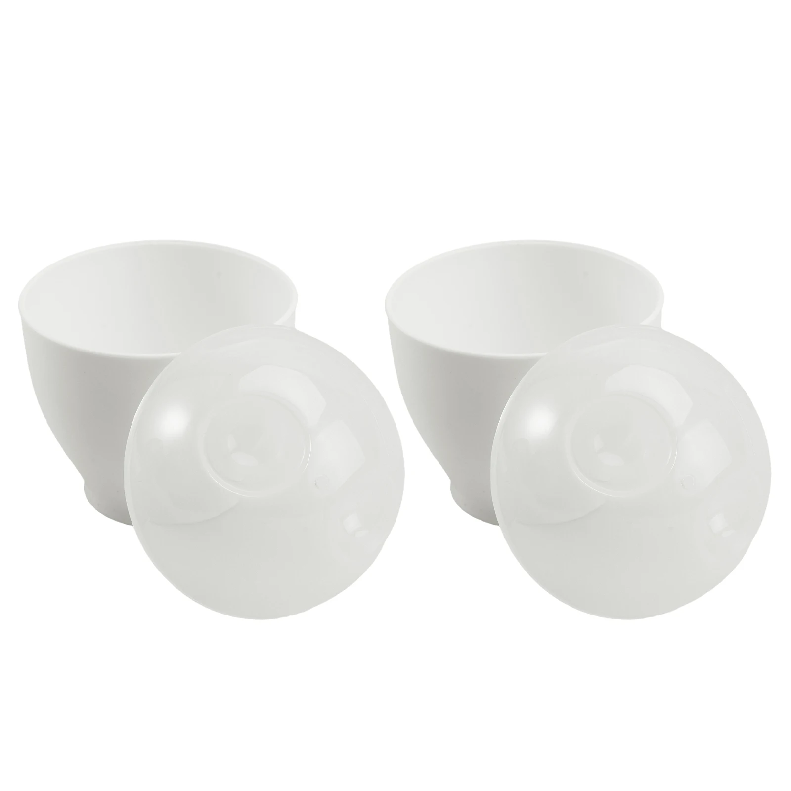 

2 Pcs Steamed Egg Cup Breakfast Cooker Steamer Microwave Boiler Home Kitchen Bowl Mini Easy to Wash