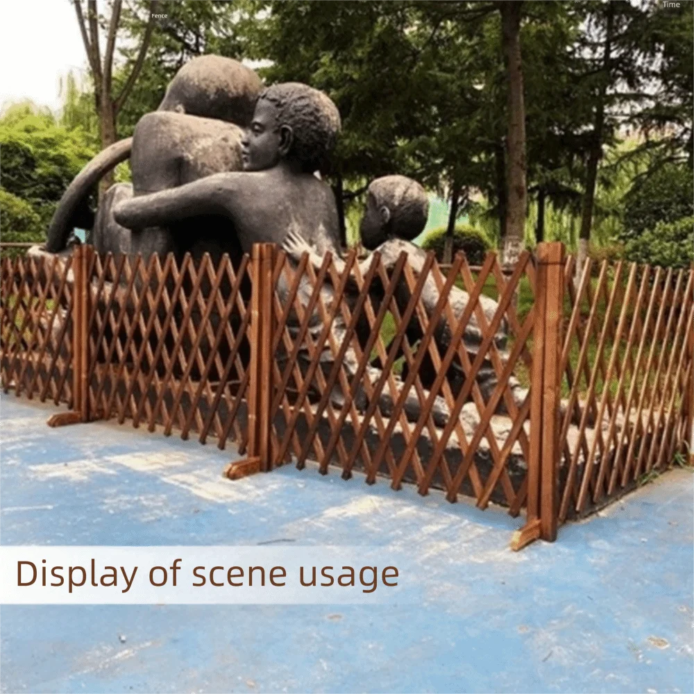 Stretchable Wooden Fence Durable/odorless 50/70cm Home Garden Fence Multi-layer Paint Spray Usable Extended Trellis Fence