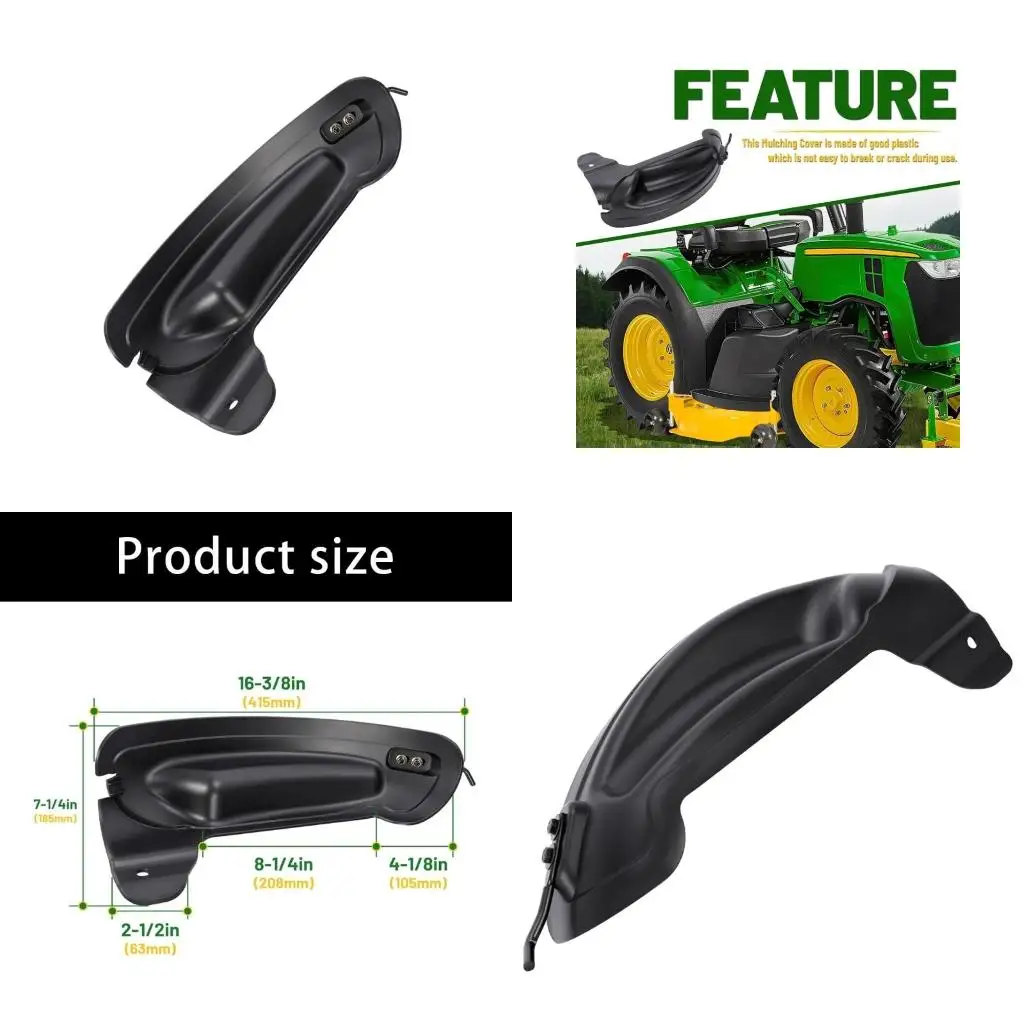 Reinforced Tractor Mulch Guard 631-05195A 631-05195 for 42/46Inch Mower Decks Crack Proof Plastic Construction high quality