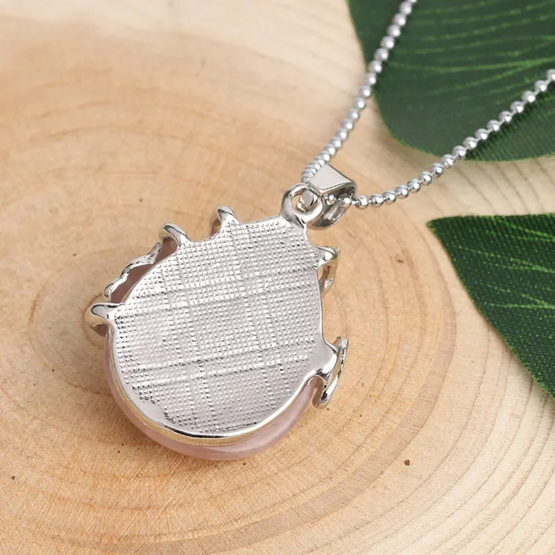 Vintage Wire Wrap Butterfly Gemstone Rose Quartz Amethyst Opalite Healing Crystal Pendant Necklace