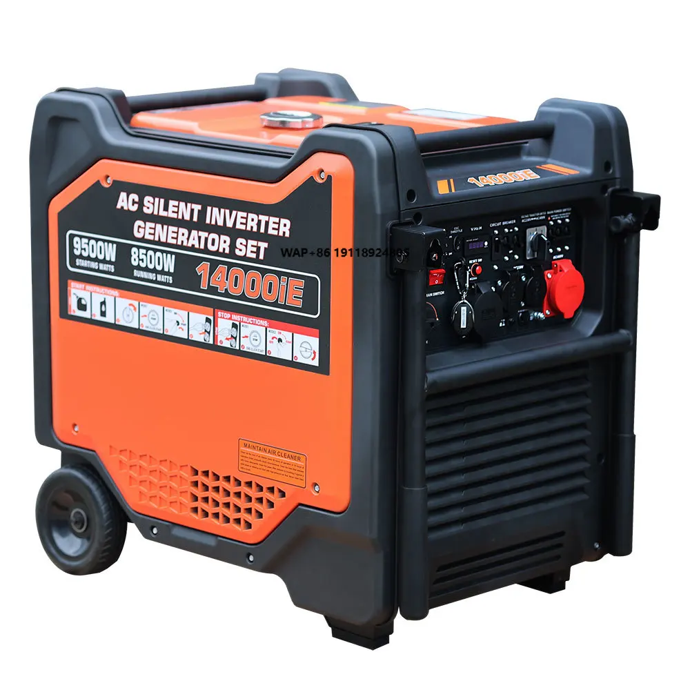 

120/220/240/380V Portable 9.5KVA Petrol 4 Stroke Remote Start Heavy Duty Travel Generators Soundproof Generator for Home