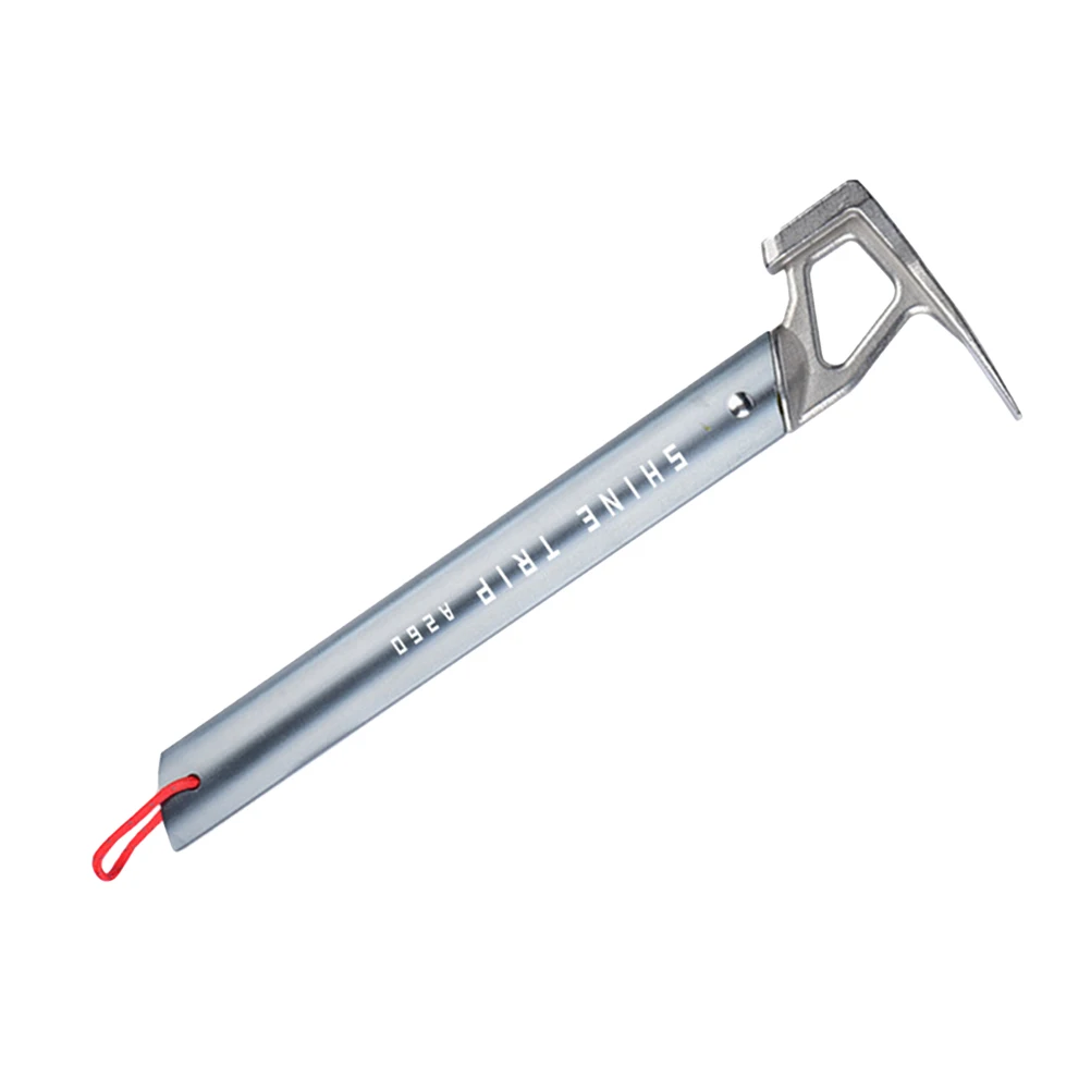 

Stainless Steel Ultra-Light Aluminum Body Camping Hiking Tent Canopy Nail Puller Portable Design