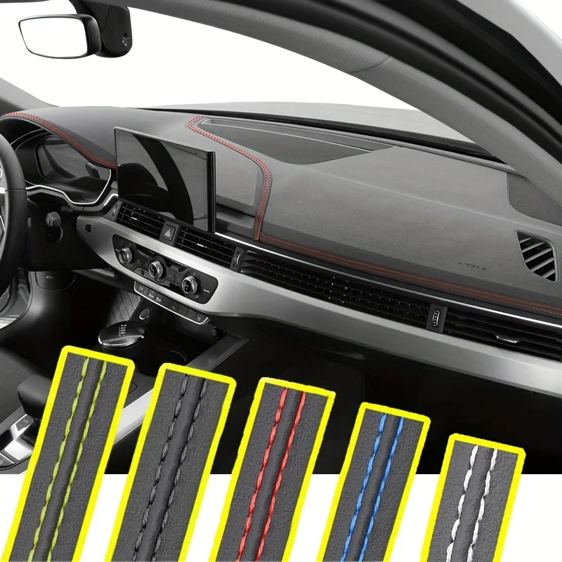 Pu leather Car Style Universal DIY Flexible Interior Moulding Trim Strips Car Accessori Decoration Braid Strip Dashboard Sticker