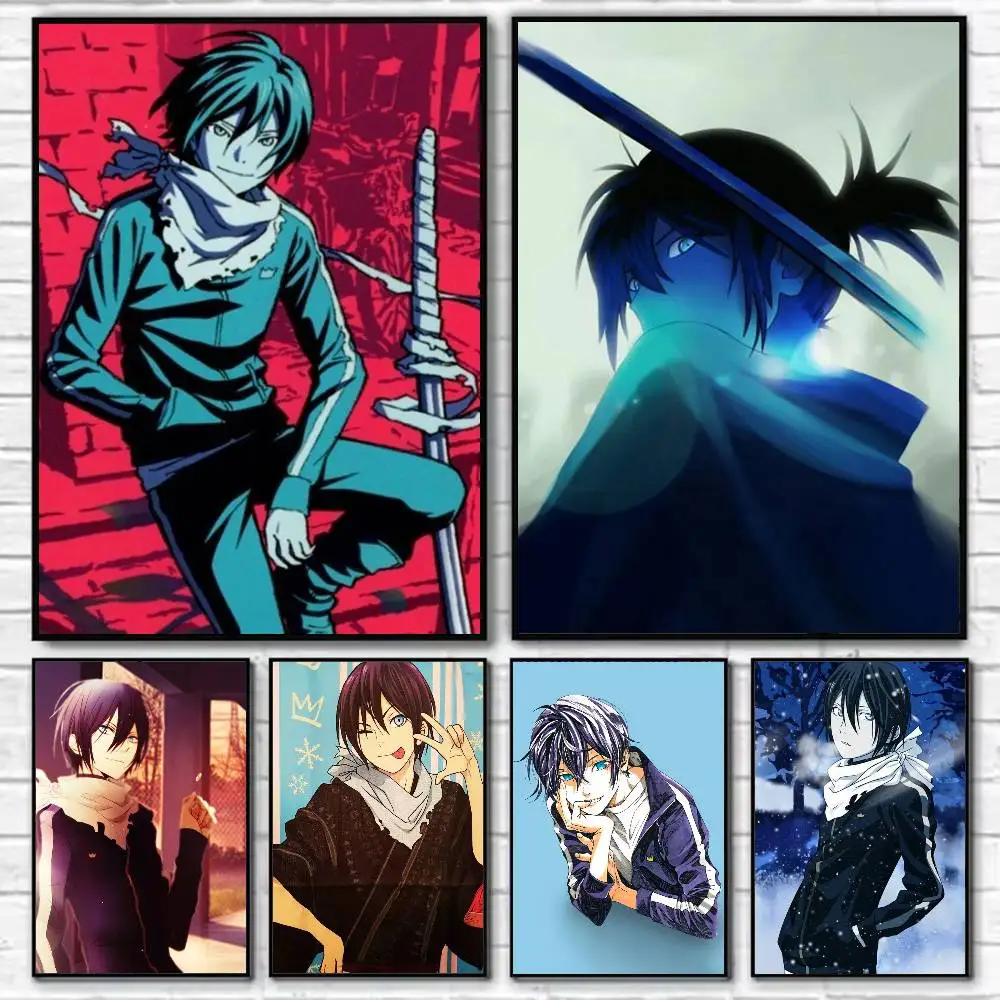Noragami Yato  Waterproof Self-Adhesive Wall Poster for Bedroom Living Room Home Decor