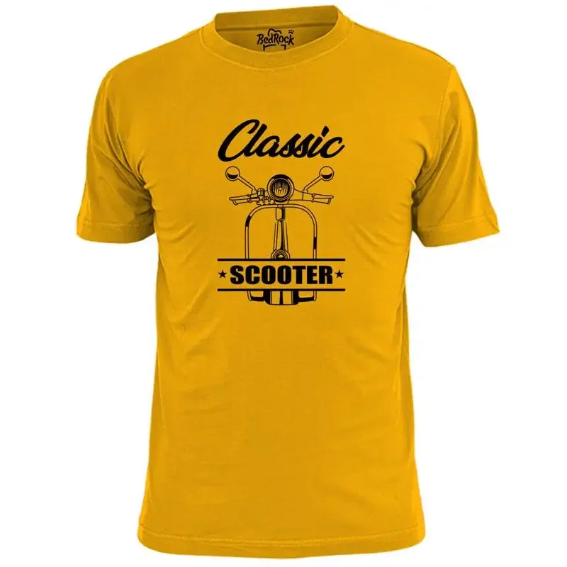 Mens Classic Scooter Stencil T Shirt Mod Jam Weller