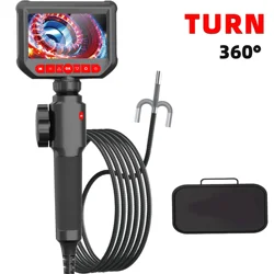 1080P 360 Auto Rohrleitungen Rotary Automotive Boroskop Video Rohrleitungen Endoskop Ingoskop Mit Artikulation Kamera Inspektion Gerät