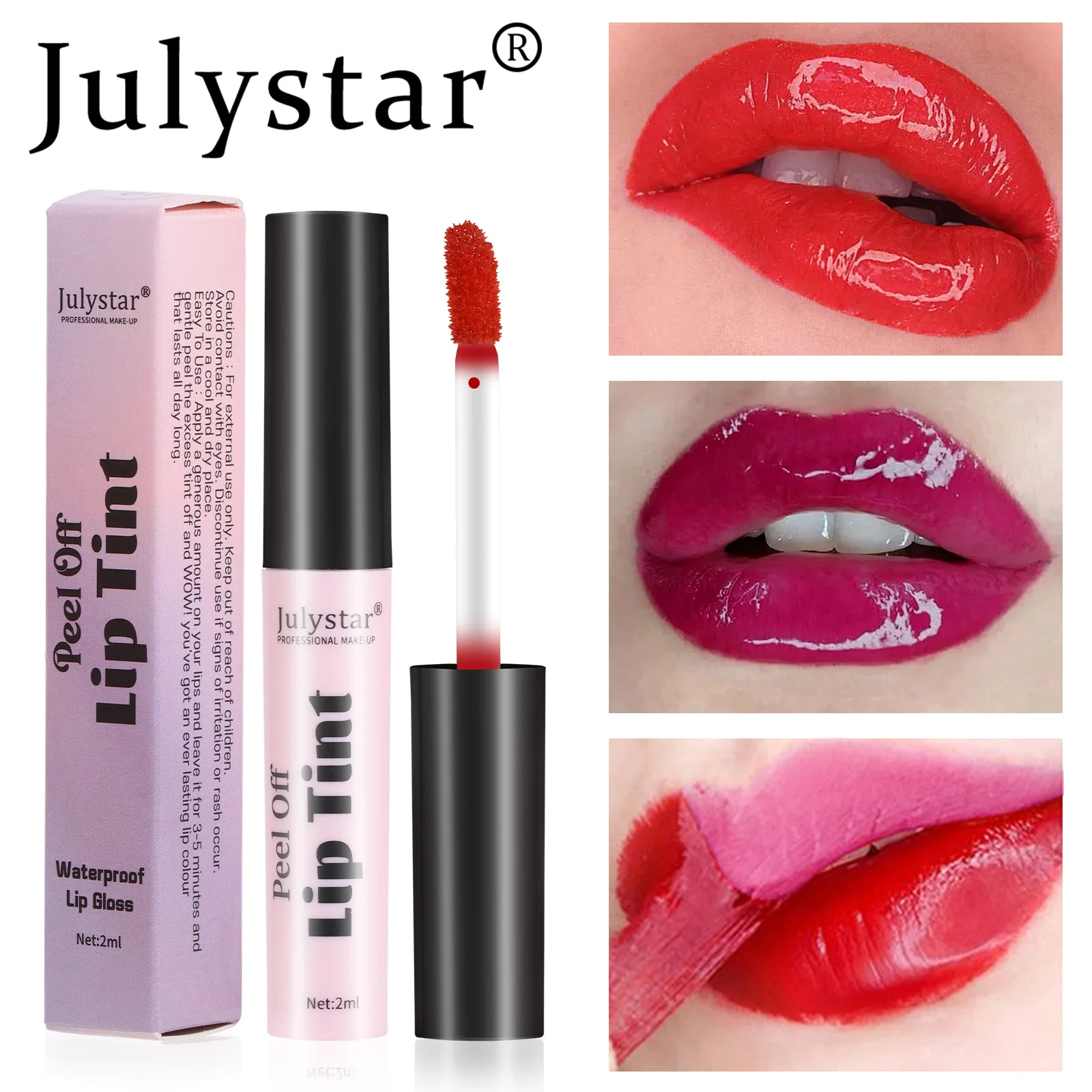 Julystar Mist Top Matte Explosive Tear Lipstick lasting waterproof non-stick cup tear retaining color lip glaze lip tint