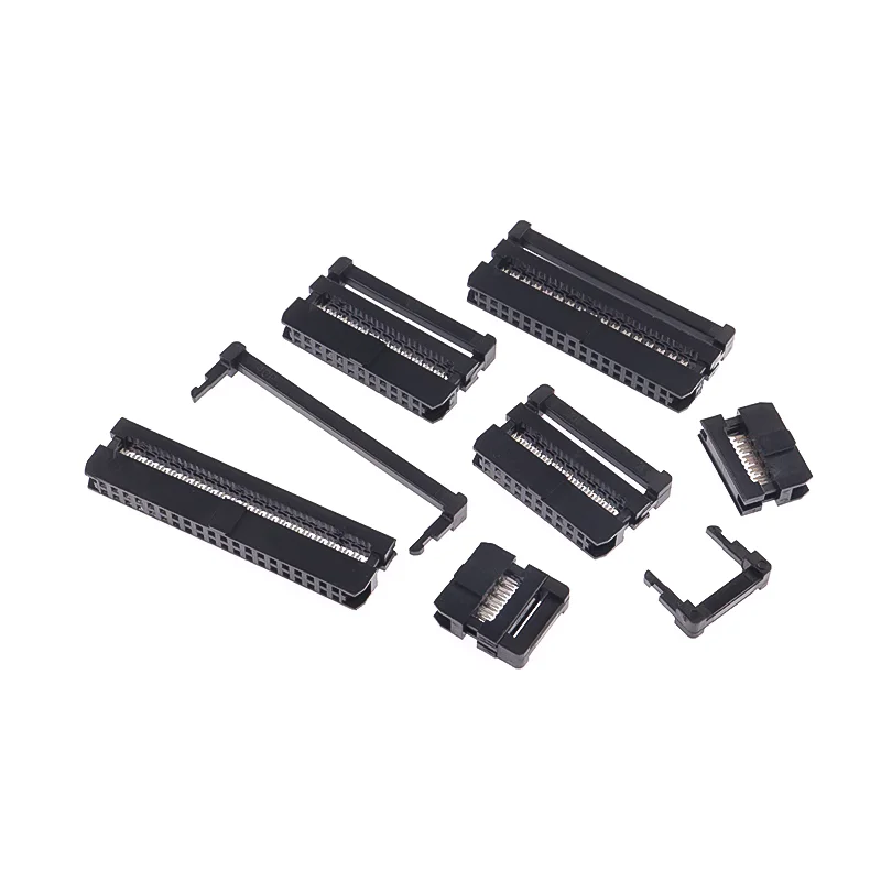 10PCS FC/FD/DC3 6/8/10/14/16/18/20/24/26/30/34/40/50/60Pin 2.0mm Pitch Female IDC Socket Connector for Ribbon Cable