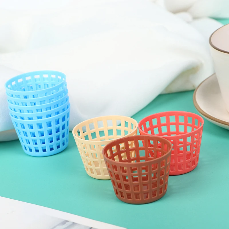 5 قطعة 1/12 دمية مصغرة صندوق تخزين ملابس سلة الغسيل القذرة اكسسوارات ديكور المنزل الحمام