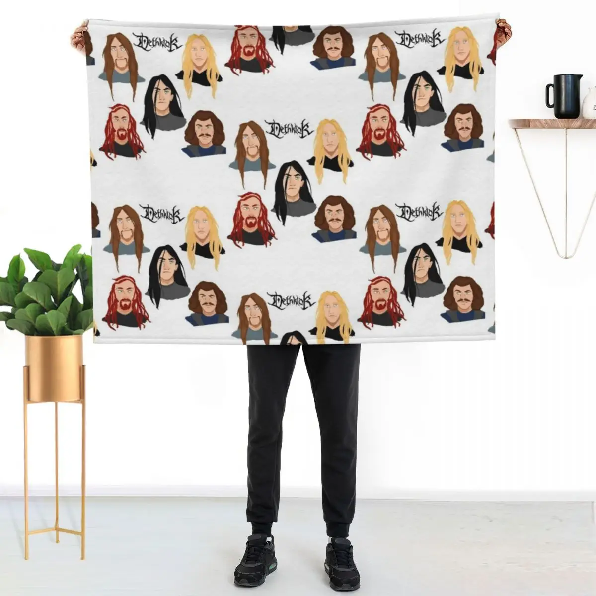 

Metalocalypse - Dethklok Throw Blanket Fluffy Cozy Throw Blanket for Home Decor