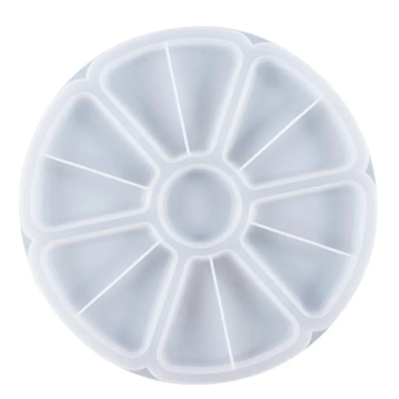 

Силиконовая форма для подноса для цветов и фруктов в стиле 2025 года, круглая, для эпоксидной смолы, для изготовления шкатулок для украшений, для домашнего декора и поделок своими руками