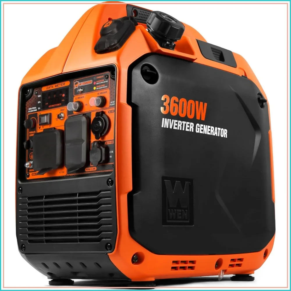 Quiet Lightweight 3600W Dual Fuel Portable Inverter Generator for RV