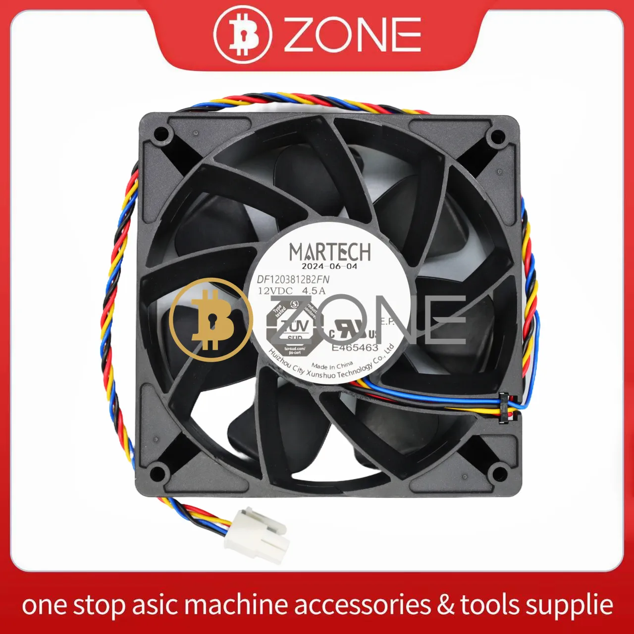 Oficjalny wentylator Bitmain Martech 7000 obr./min dla Antminer S21, S19j XP, T21, KS5, KS5pro