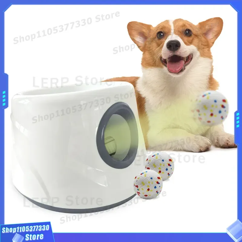 Automatic Rechargeable Dog Tennis Ball Launcher Outdoor Pet Training Toy Thrower for Medium Dogs Interactive Fetch Machine