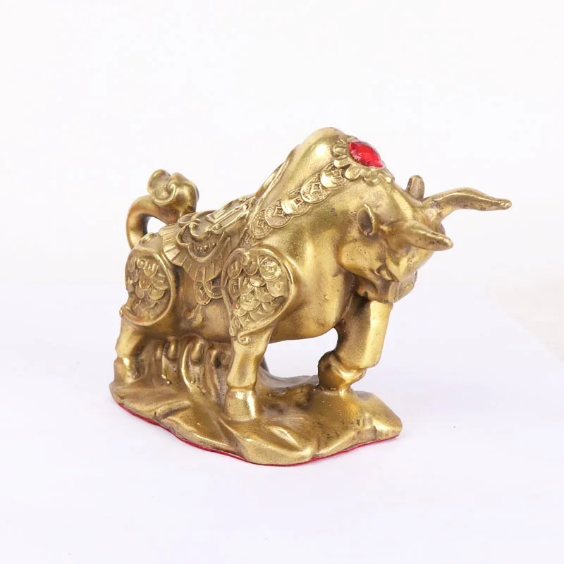 Bronze Ox, Money-Wealth Prosperity Ox, Ox Of Great Power Artwork, Ox With The Character 'Fu'