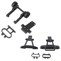 2 Set For HBX 16889 16889A 16890 16890A RC Car Part: 1 Pcs Wheelie Bar & 1 Set Front + Rear Bumper Assembly