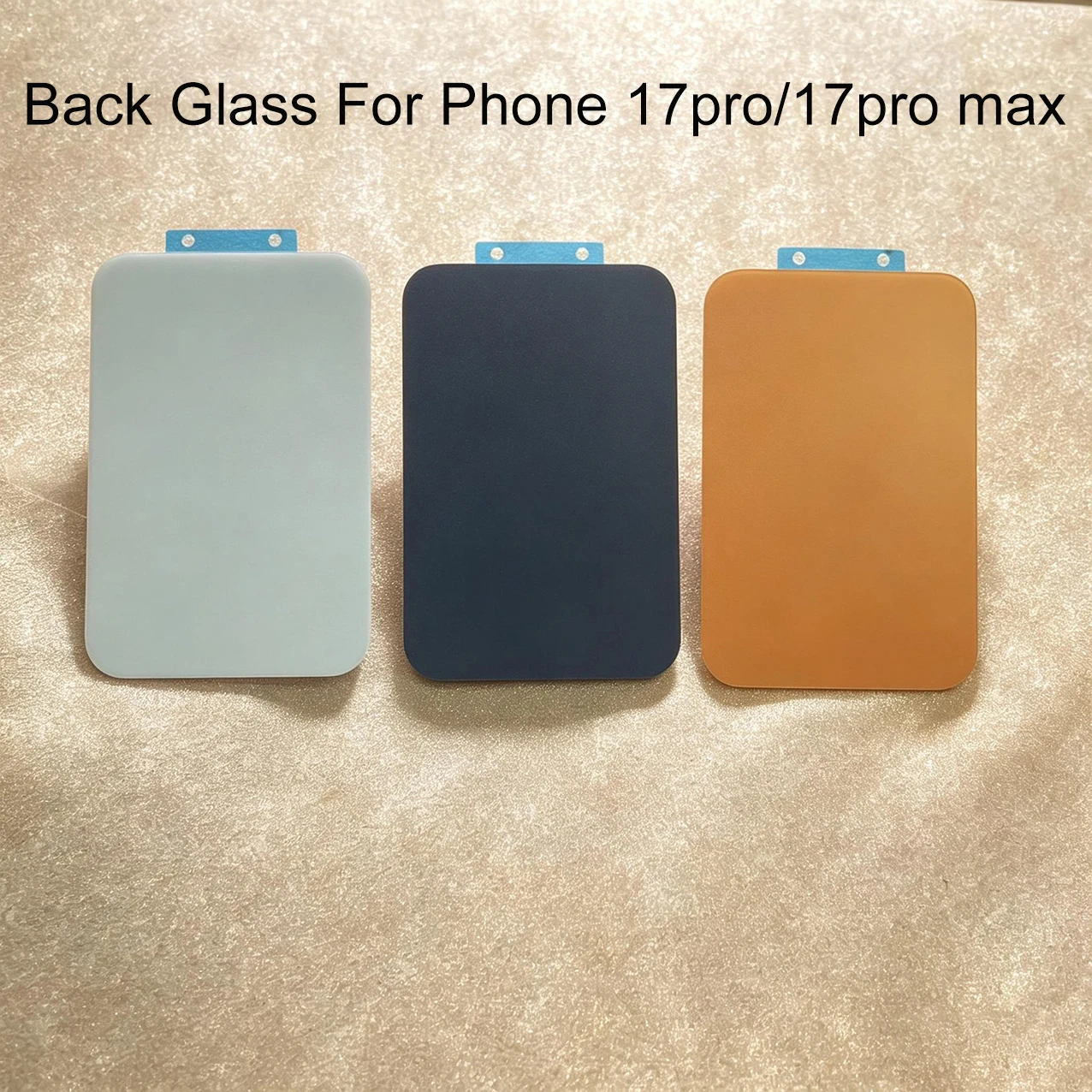 1Pc Back Glass With Magnet Solid Color Apply to for IPhone 17 Pro Max 17 Pro Back Cover Replacement Repair Rear Glass