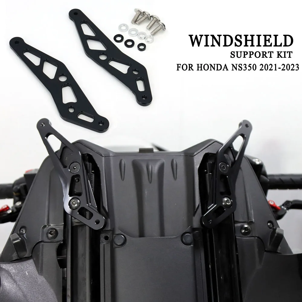 

New Motorcycle Adjustable Windshield Windscreen Support Bracket Holder Kit For Honda NSS350 NSS 350 2021 2022 2023