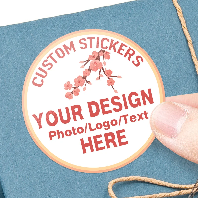 Customized Photo Stickers & Logo Decals | Matte Finish Brand Labels | High-Res Scratch-Proof Waterproof Personalized