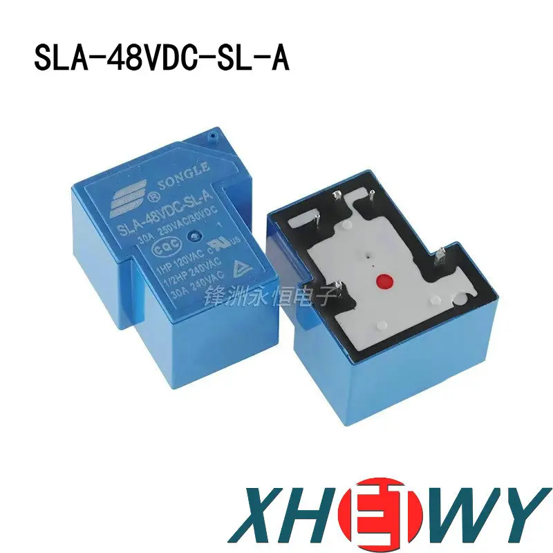 Relay SLA-48VDC-SL-A (5-pin), one set normally open 30A 250VAC SLA-05 12 24 48VDC-SL-A SLA-05VDC-SL-A  SLA-12VDC-SL-A  SLA-24VDC