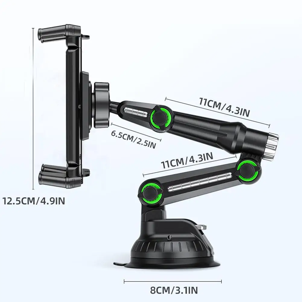 شفط كأس تمديد أنبوب حامل هاتف لوحي الذراع الطويلة لباد برو الهواء 4-13 ''الكمبيوتر اللوحي SUV شاحنة مركبة رفع نافذة الزجاج الأمامي