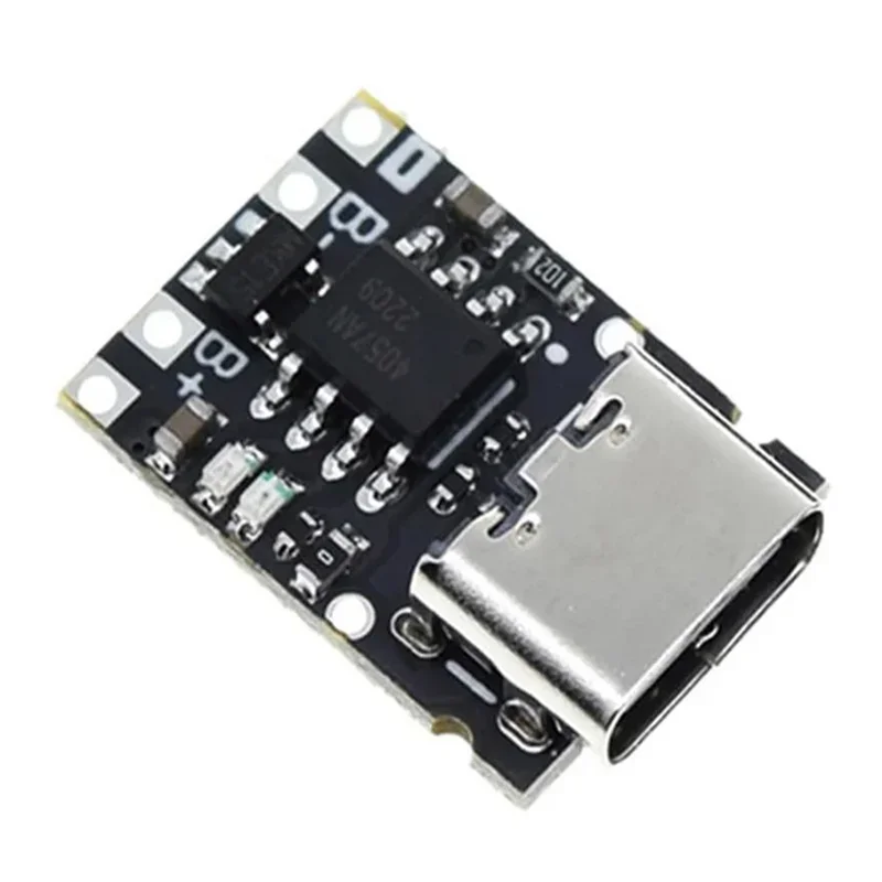 1-50PCS TP4057 1A 3.7V Lithium Battery Charging and Discharging Board with Protection Type-C USB C Li-ion Battery Charging Board