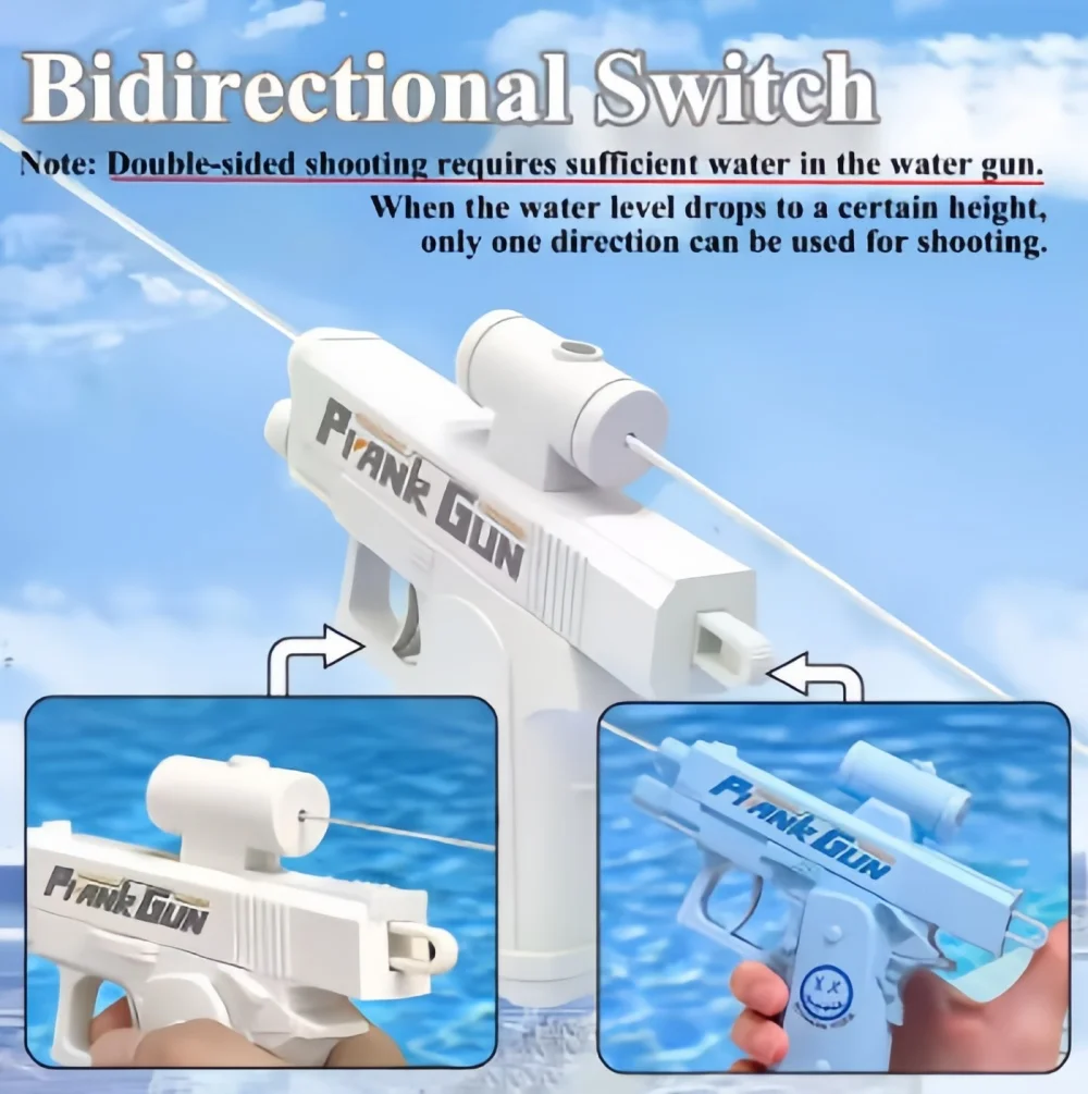 Funny Double-Sided Reverse Water Gun-Summer Trick Tactics Double Directional Water Spray Mini Fun Water Gun Stress Relief Toy