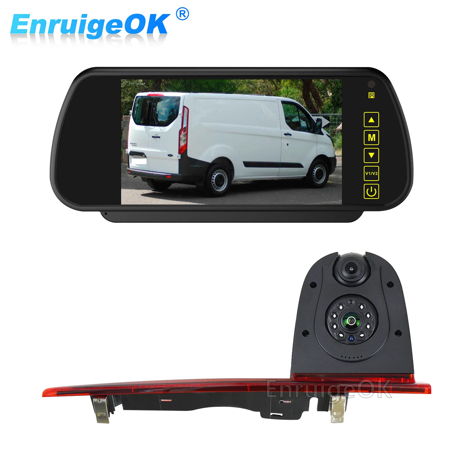 

Car Reversing camera Dual Lens Rear View Camera for Ford Transit Custom without LED(2012-2015) Vans Brake Light Backup Camera