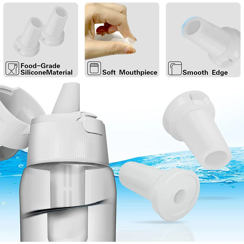 4 قطعة زجاجة ماء سيليكون الفم المعبرة استبدال قابلة لإعادة الاستخدام دغة صمام أجزاء مقاومة للاهتراء هلام السيليكا استبدال