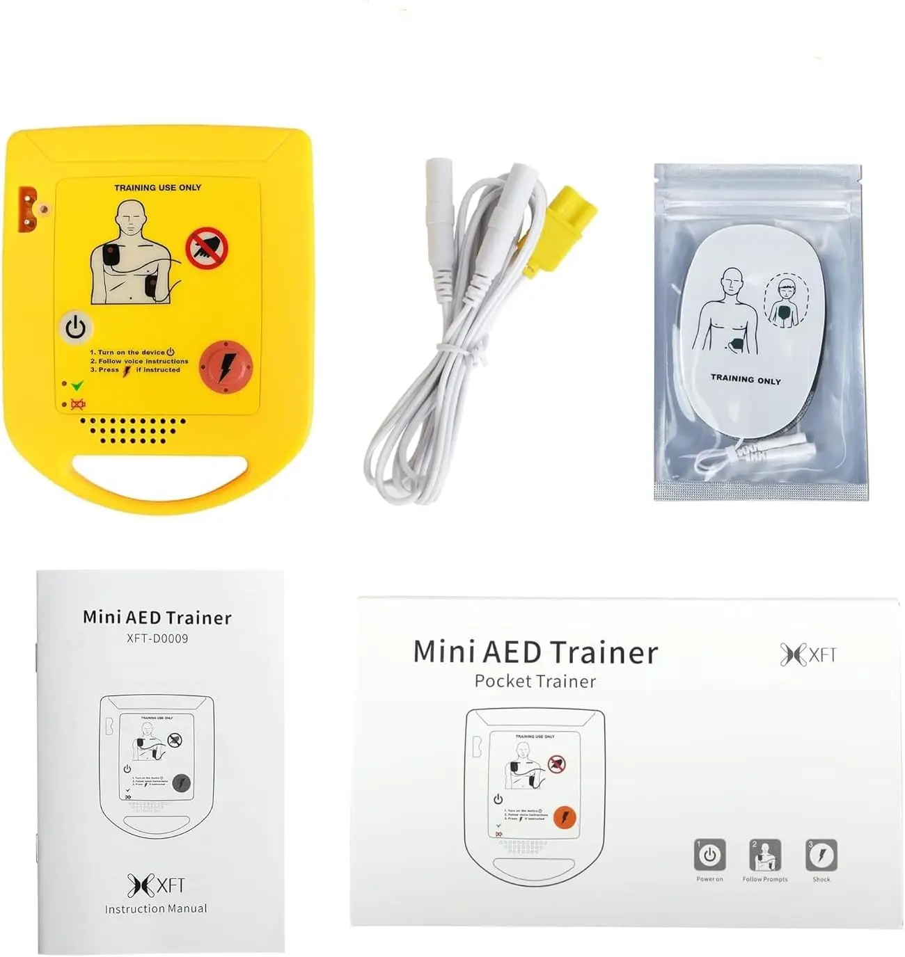 مدرب الجيب، مدرب Mini AED IFA-D0009، مدرب العروة للطلاب، للتدريب على الإسعافات الأولية فقط