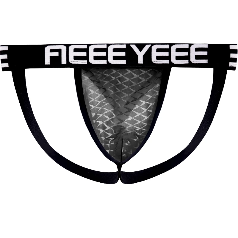 

Men's Underwear Sexy Double-Strap Thong with Wide Waistband U-Shaped Lift-and-Shape Fitness Thong