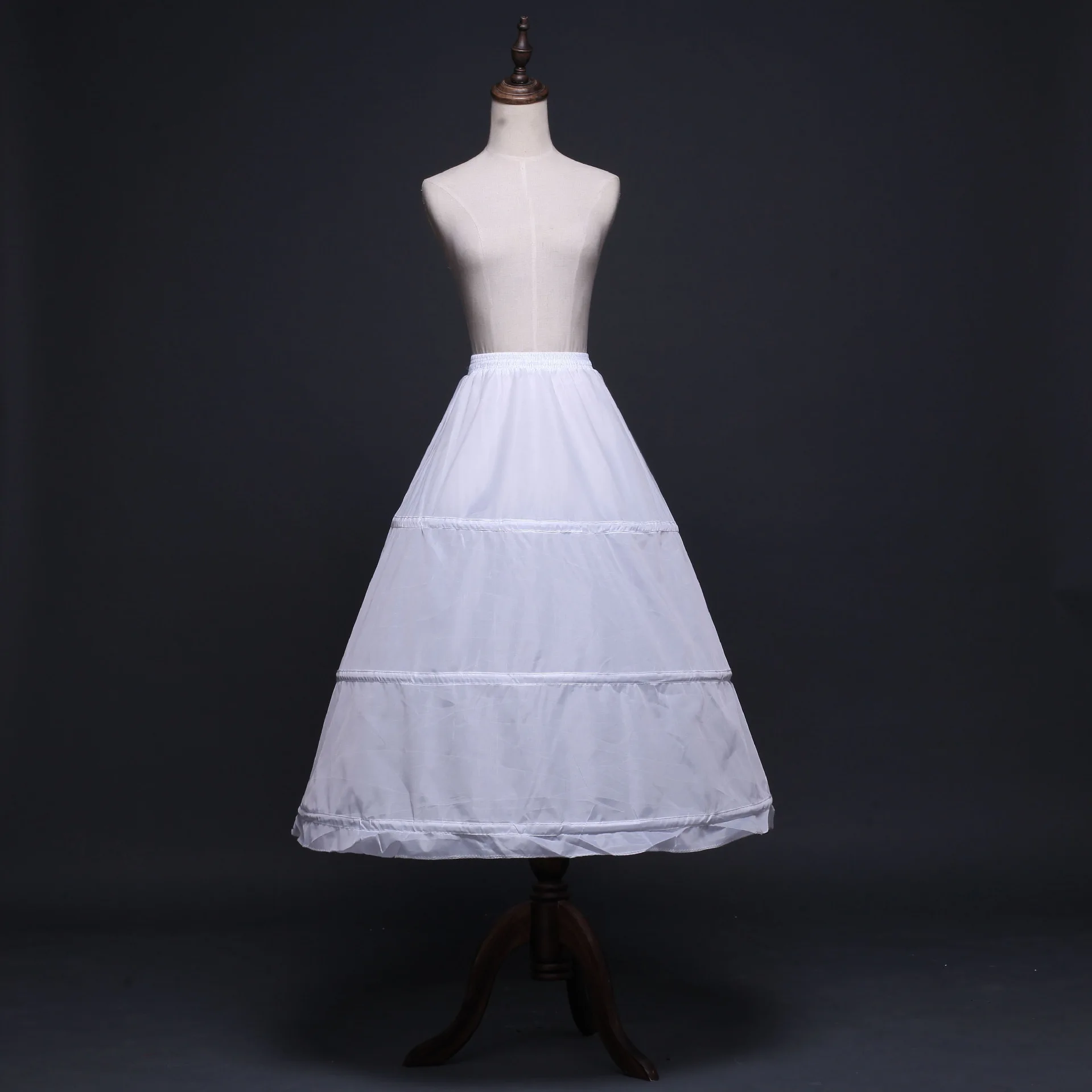 Plus Size High Quality 3-Hoop Bridal Petticoat White Wedding Slip Underskirt for Wedding Accessories Support Crinoline