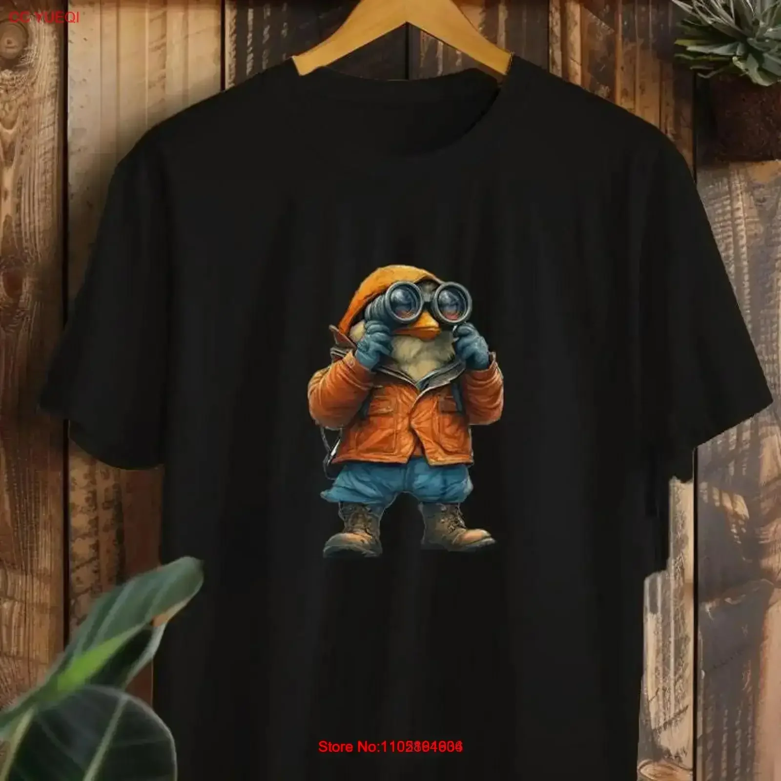 الطيور مع مناظير تي شيرت الرجال مضحك طباعة الحيوان عزر Birdwatcher رجل خمر غسلها لينة أنيقة مريحة للتنفس