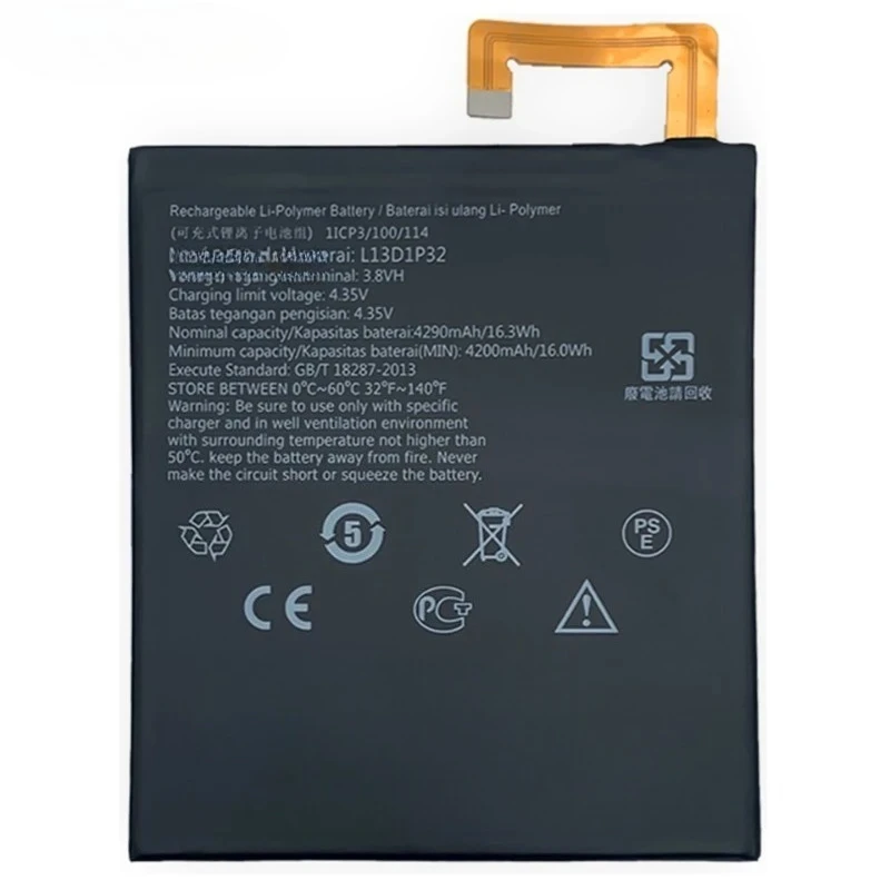 3.8V 4290mAh L13D1P32 Replacemen Battery For LENOVO TAB For IDEAPAD S8-50 S8-50LC S8-50F TB3-850M TB3-850F A5500 A8-50F + Tools
