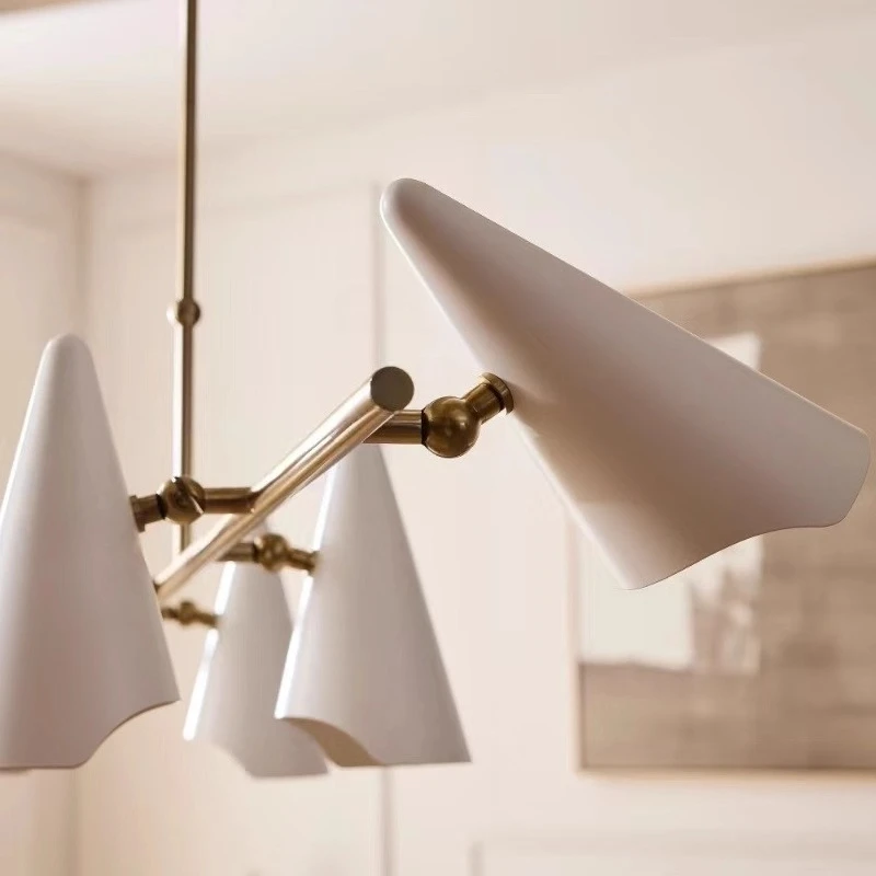 المصممين الحد الأدنى متعدد رؤساء مُثبتة في السقف ضوء لغرف المعيشة طاولة طعام الفيلات المطاعم LED الثريا الإنارة #3