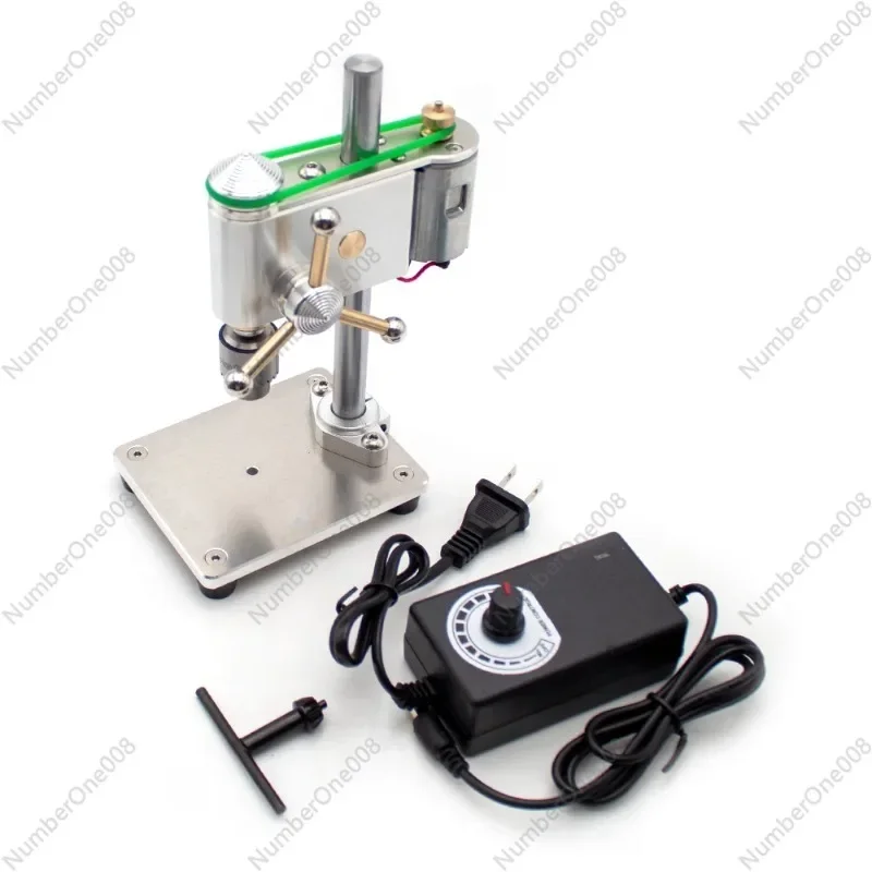 

AC 100-240V Micro Bench Drill Mini Drilling Machine With Speed Adjustable Power Adapter Precision Watch Repair Tool
