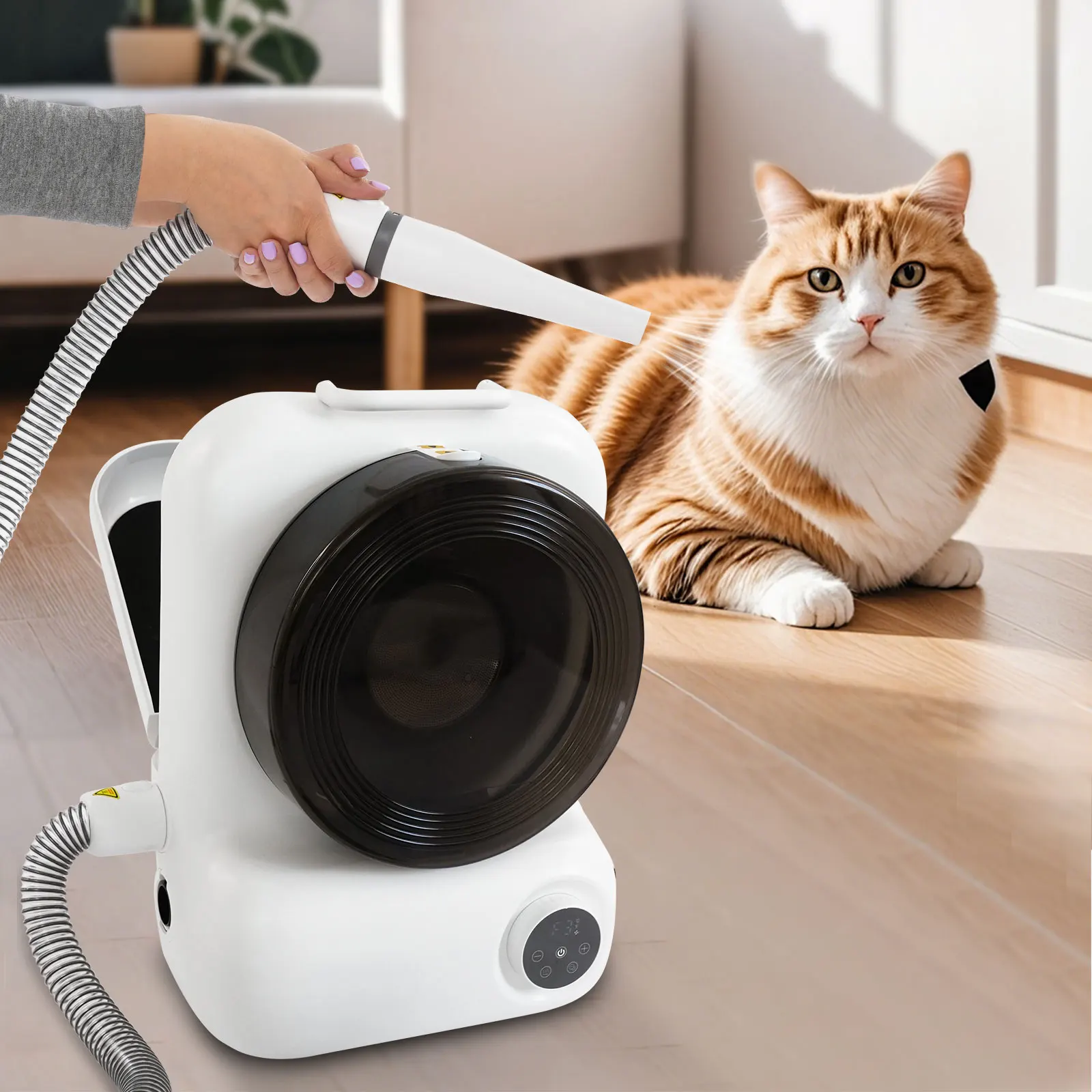 

450W Modern Dog Grooming Vacuum Kit Pet Dryer Multifunctional Pet Dryer 120V