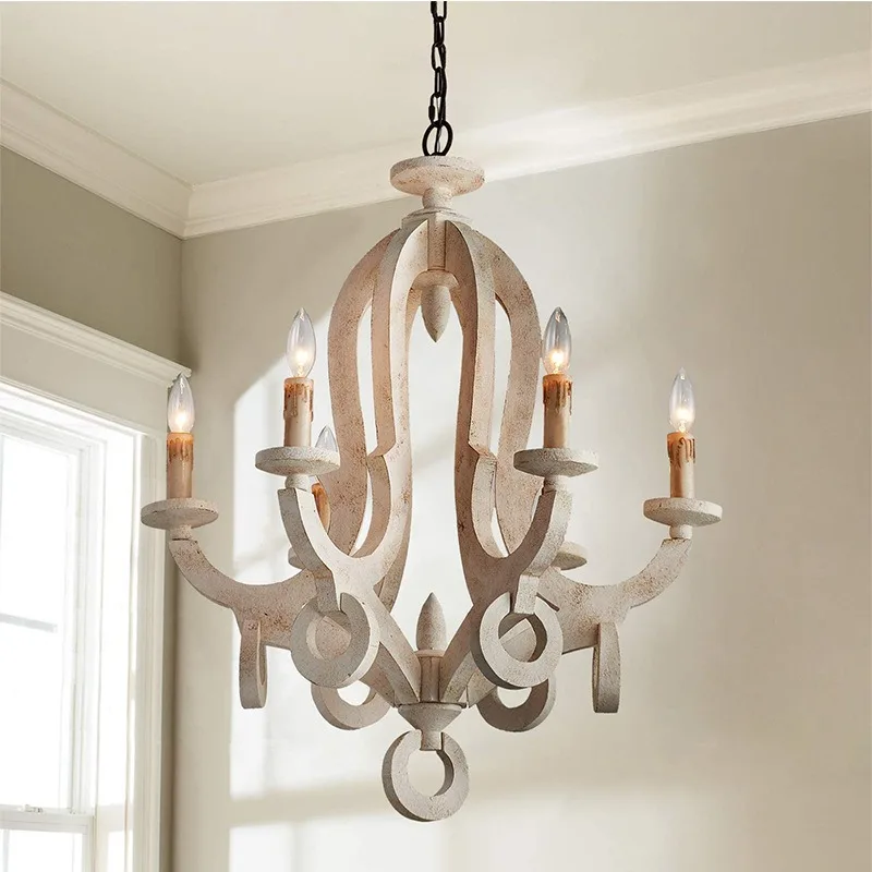 Rural solid wood chandeliers, villa chandeliers