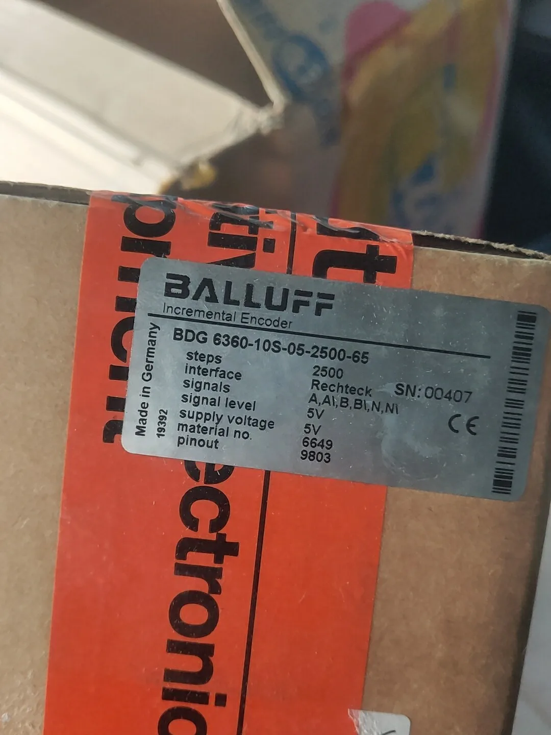 BALLUFF BALLUFF Encoder BDG6360-10S-05-25