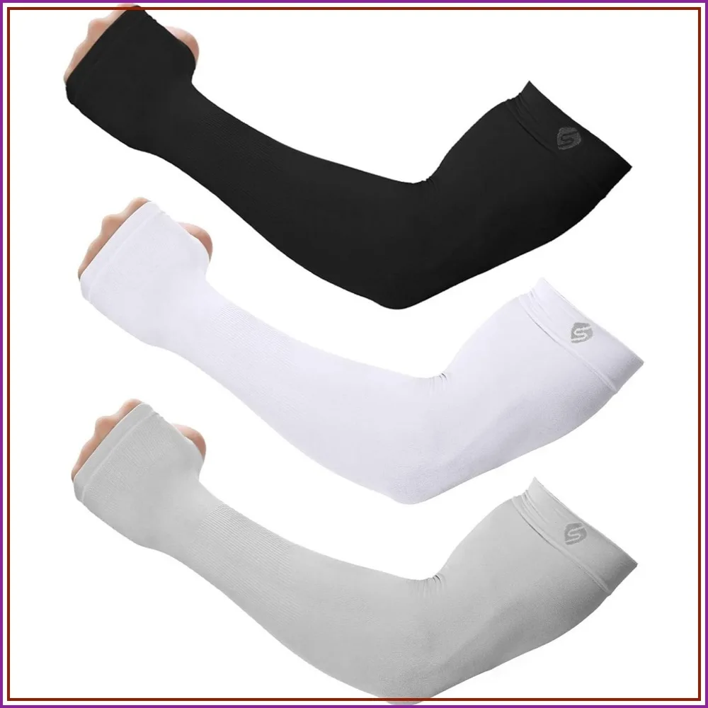 

UV Sun Protection Arm Sleeves for Men Women, Cooling Compression Sleeves for Sports Golf, Tattoo Cover Up
