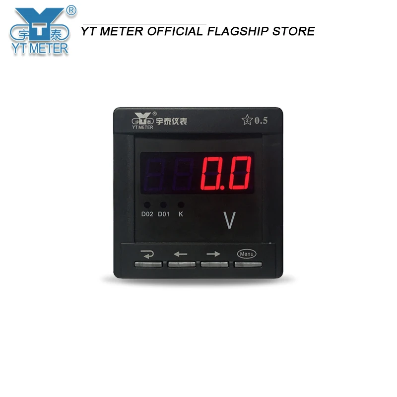 

Intelligent DC digital display voltmeter DC5V 10V 50V 500V communication 48mm 80mm 96mmled digital