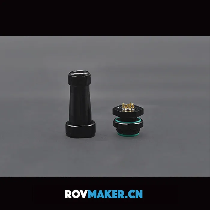8-core Waterproof Aviation Connector Plug, Underwater Robot Connector, ROV Watertight Connector 300m
