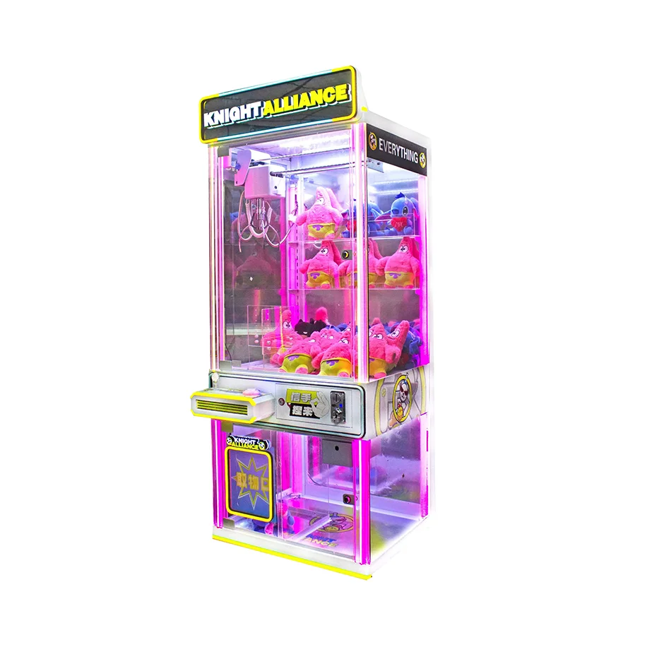 

Металлический шкаф с когтями-краном, игрушка, плюшевый торговый аркадный автомат, монетный коготь-машина для призовых игр, развлечений