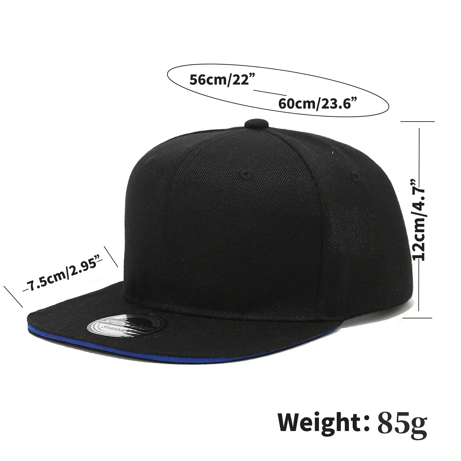 Custom Logo Flat Brim Snapback Cap Fashion Hip Hop Baseball Hat Unisex Outdoor Trucker Caps Trendy Leisure Sun Hats gorras