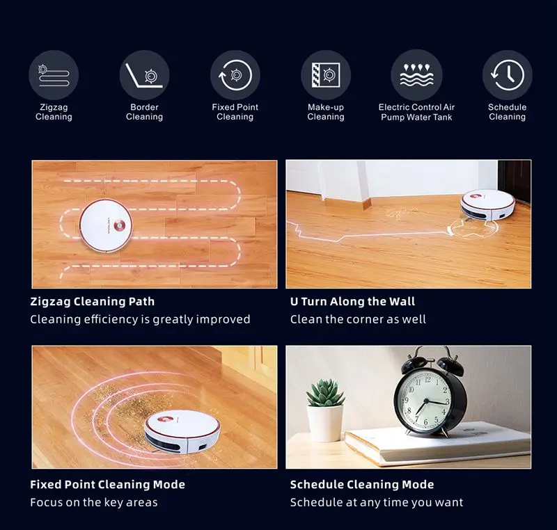 가전제품 스마트 메모리 대형 흡입 청소 전기 청소 로봇 진공 청소기
