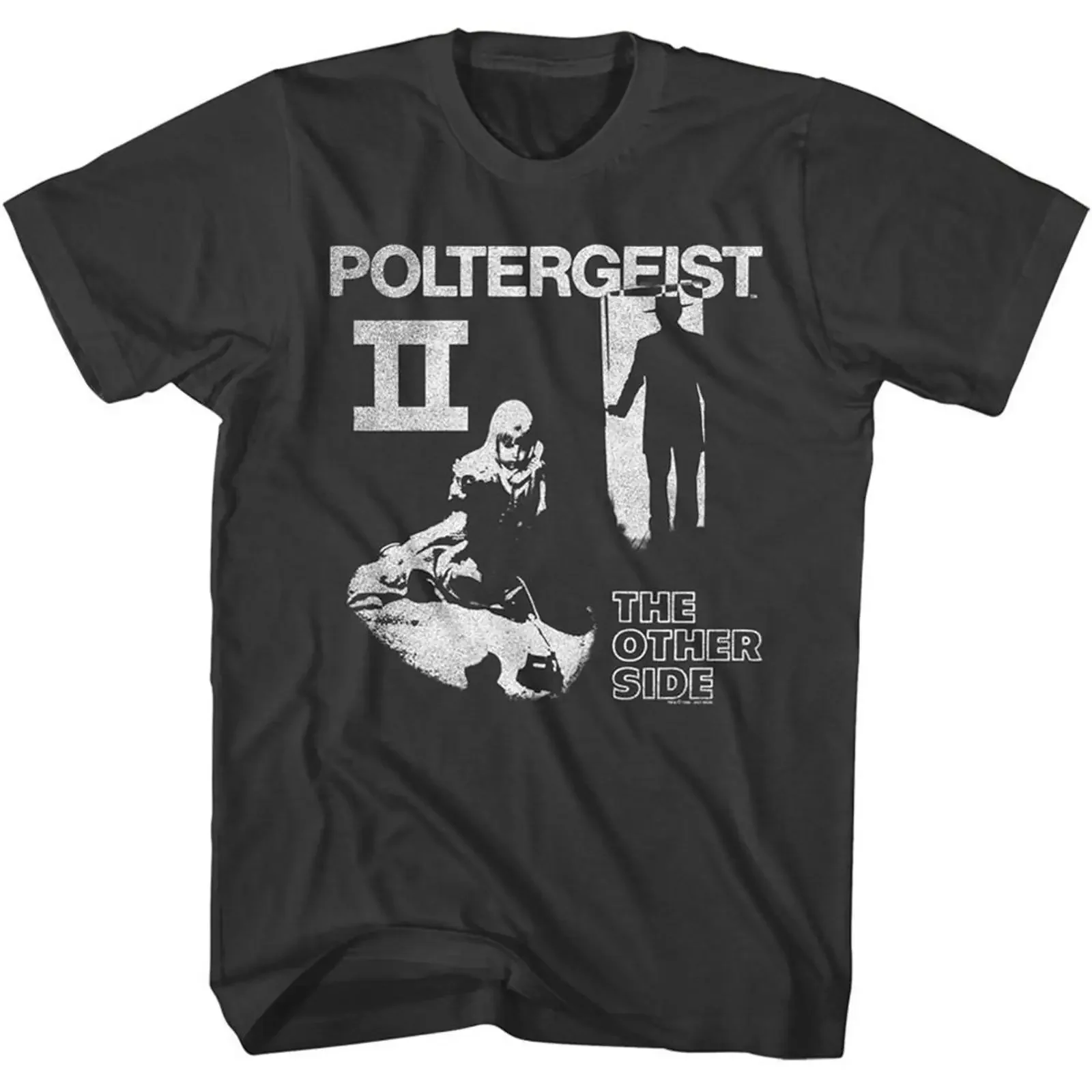 Poltergeist One Color Poster Smoke Adult T Shirt vintage Washed Top For Everyday Wear Comfortable streetwear Casual Soft