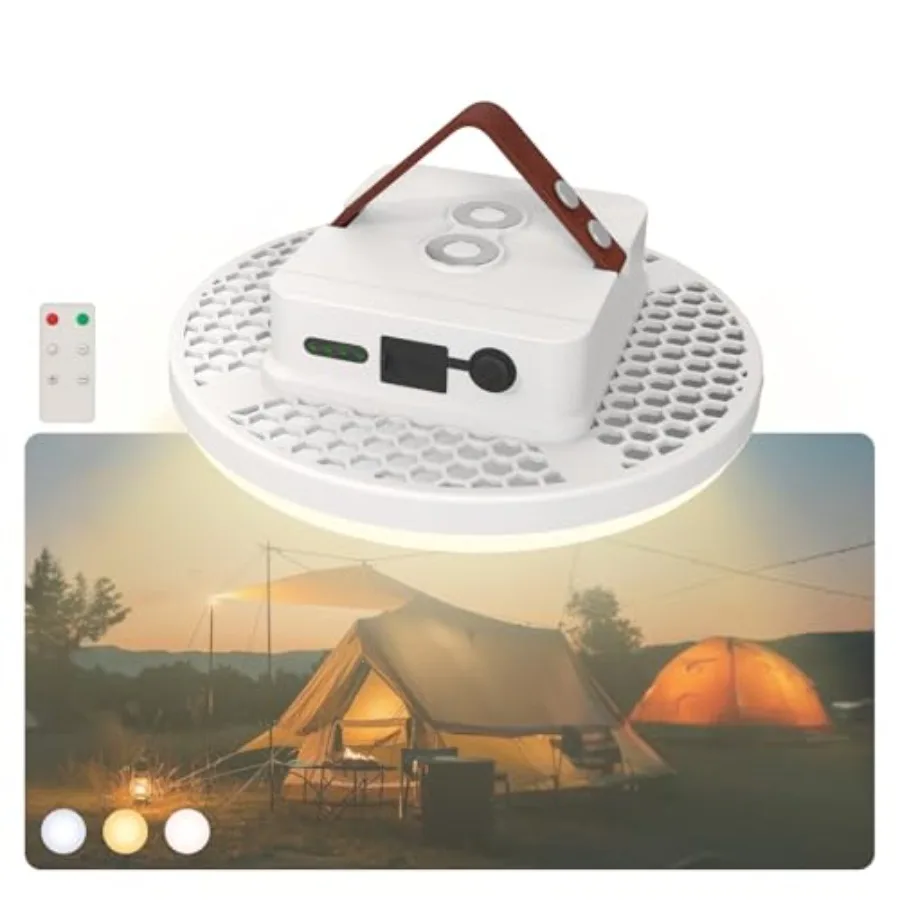 Bright Waterproof Camping Tent Light with Battery