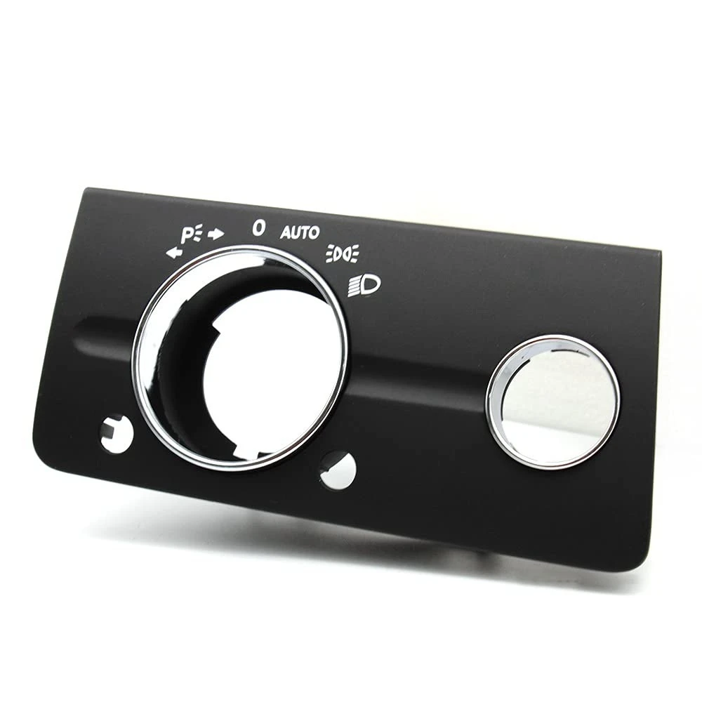 Car Dashboard Button with Headlight Switch Cover Panel Trim for Mercedes Benz W211 E Class 320 350 550 2003-2008 A